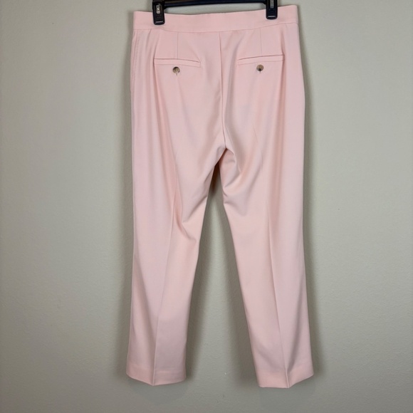 MaxMara Peach Dress Pants w/ Hidden Zipper, Button, and Eye/Hook Closure - Picture 6 of 14